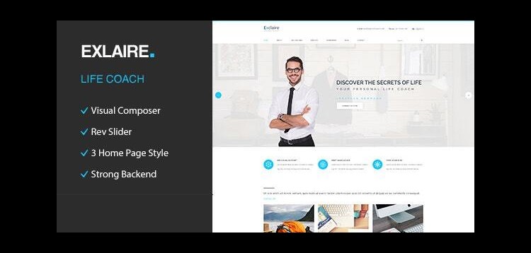 Item cover for download Exclaire – Personal Development Coach WordPress Theme