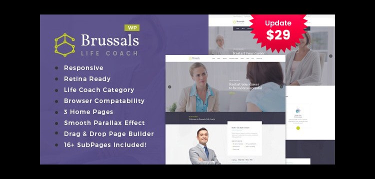 Item cover for download Brussals - Personal Development Coach WordPress Theme