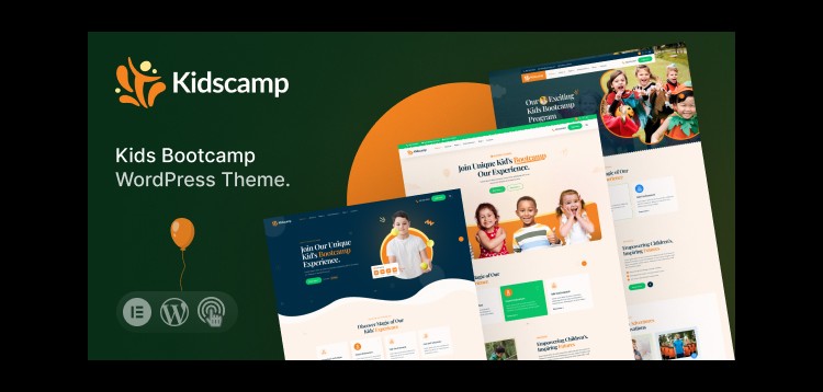 Item cover for download Kidscamp - Kids Bootcamp WordPress Theme