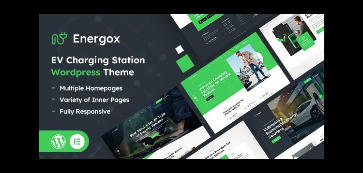 Item cover for download Energox | EV Charging Station WordPress Theme