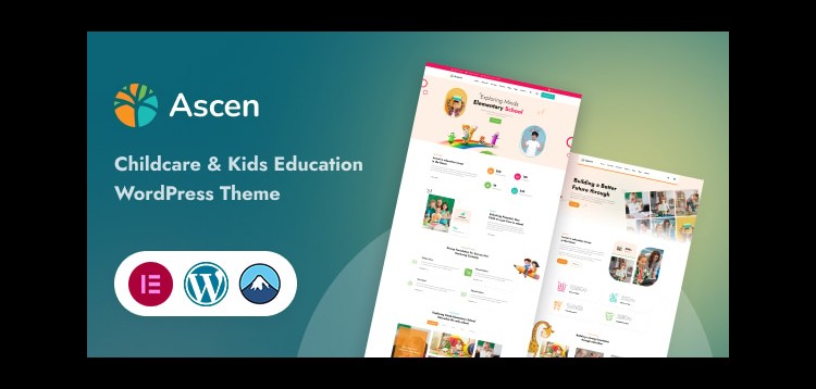 Item cover for download Ascen - Childcare & Kids Education WordPress Theme