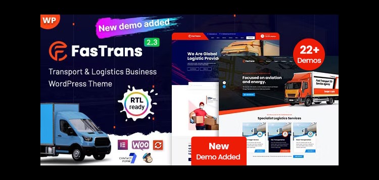 Item cover for download Fastrans - Logistics WordPress Theme