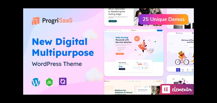 Item cover for download ProgriSaaS - Creative Landing Page WordPress Theme