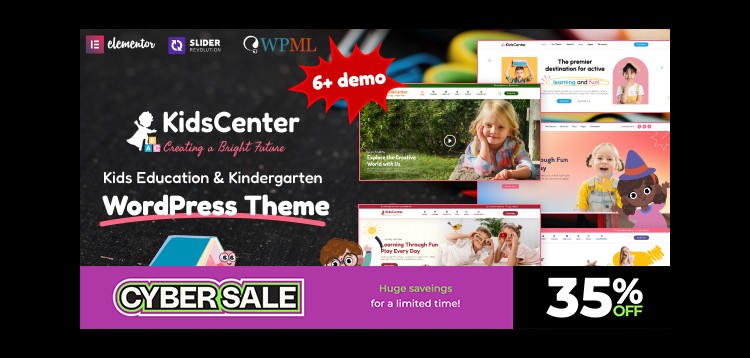 Item cover for download KidsCenter - Kindergarten and Kid Care Education WordPress Theme