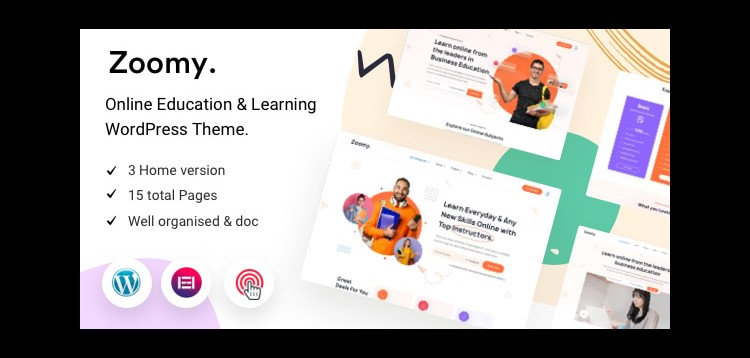 Item cover for download Zoomy - Lightweight LMS & Education WordPress Theme