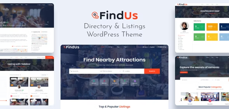 Item cover for download Findus - Directory Listing WordPress Theme