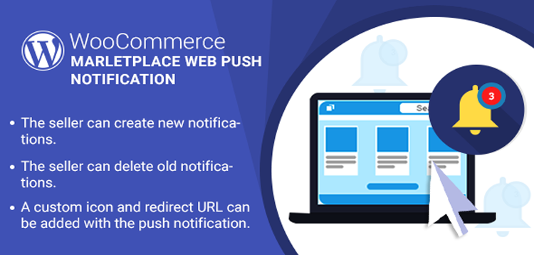 Item cover for download WordPress WooCommerce Marketplace Web Push Notification