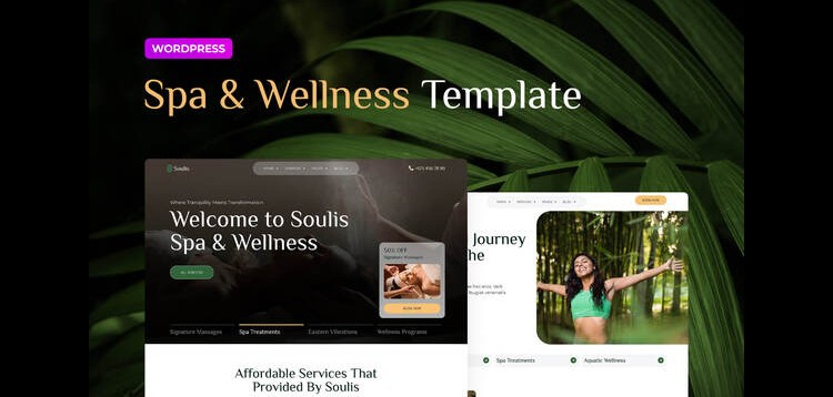 Item cover for download Soulis – Spa Elementor Pro Template Kit