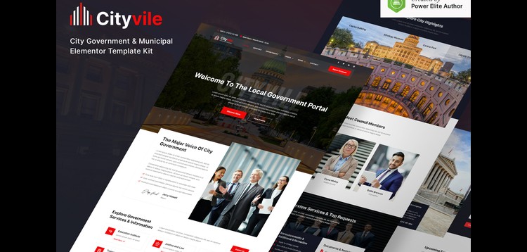 Item cover for download Cityvile – City Government & Municipal Elementor Template Kit