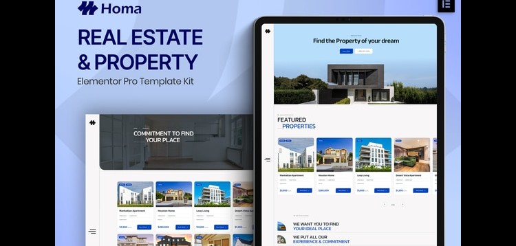 Item cover for download Homa - Real Estate & Property Elementor Pro Template Kit