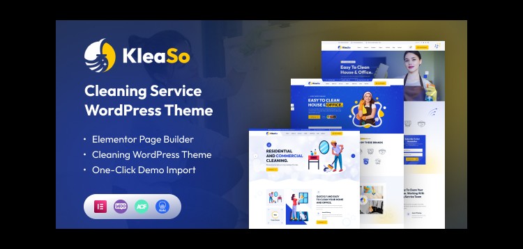 Item cover for download Kleaso - Cleaning Services WordPress Theme