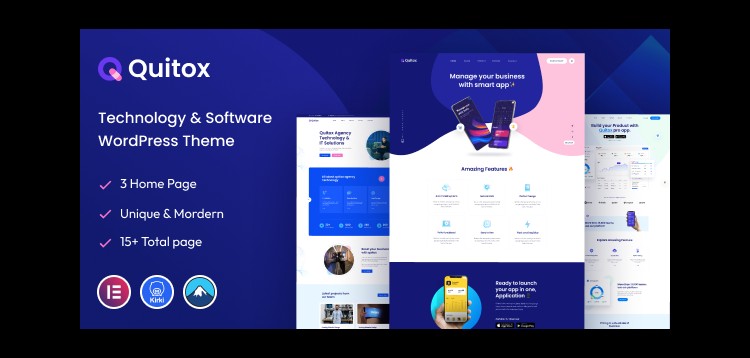 Item cover for download Quitox – Software & IT Solutions WordPress Theme