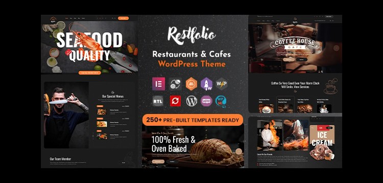 Item cover for download Restfolio - Elementor Restaurants & Cafes WordPress Theme