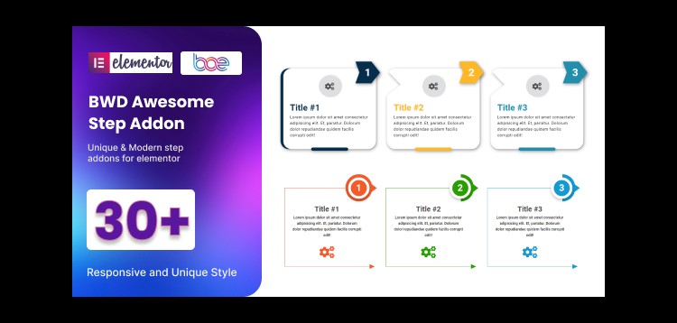Item cover for download BWD Attractive Step addon for elementor
