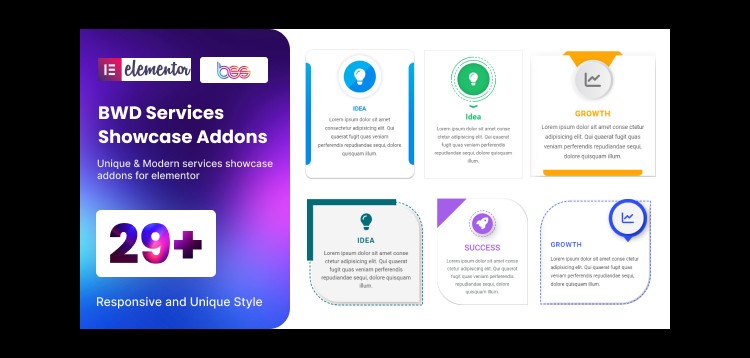 Item cover for download BWD services showcase addons for elementor