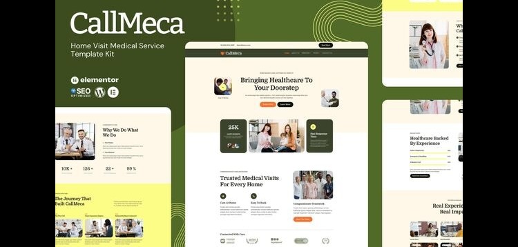 Item cover for download CallMeca - Home Visit Medical Service Elementor Template Kit