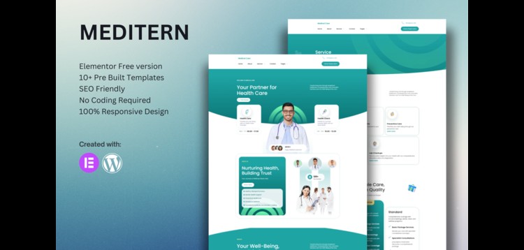 Item cover for download Meditern - Medical Elementor Template Kit