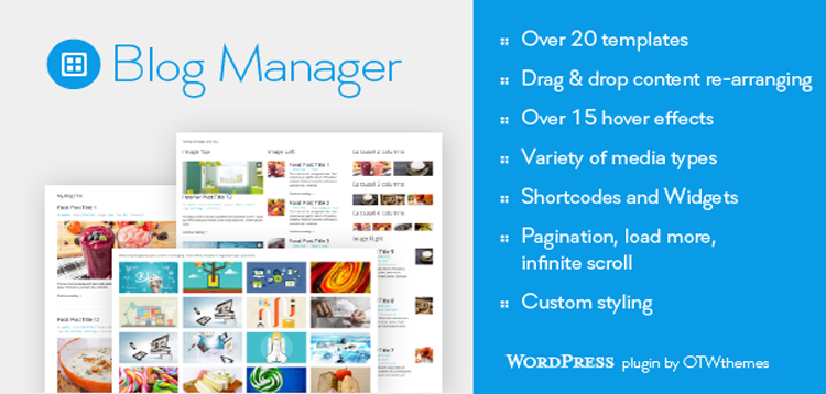 Item cover for download Blog Manager for WordPress
