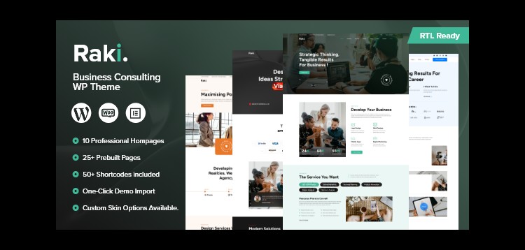 Item cover for download Raki - Business, Finance Consulting WordPress Theme