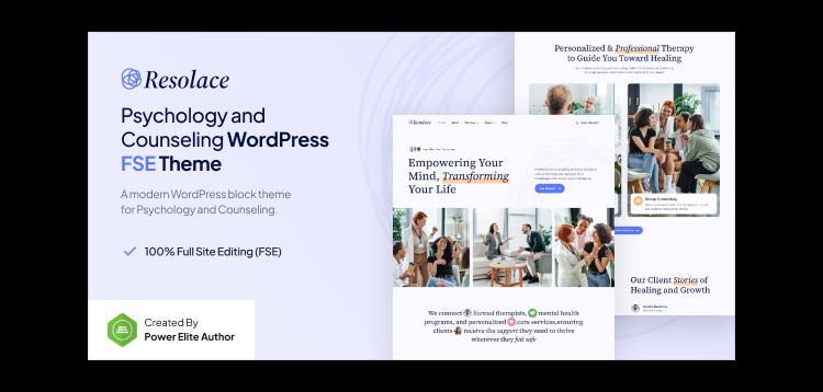 Item cover for download Resolace – Psychology & Counseling FSE WordPress Theme