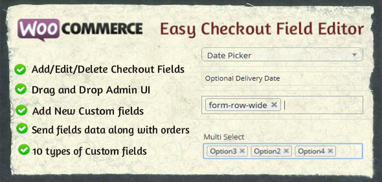 Item cover for download Woocommerce Easy Checkout Field Editor