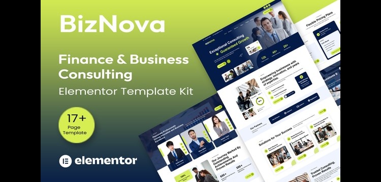 Item cover for download BizNova– Business Consulting Elementor Template Kit