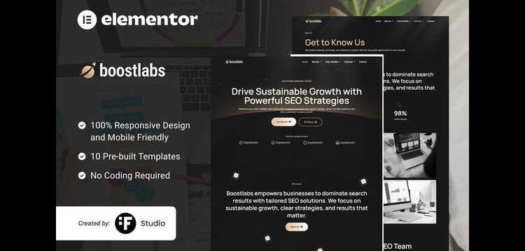 Item cover for download Boostlabs – SEO & Digital Marketing Elementor Template Kit