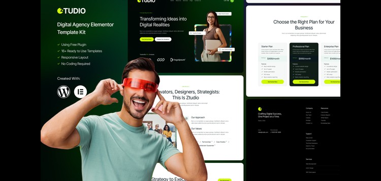Item cover for download Ztudio - Digital Agency Elementor Template Kit