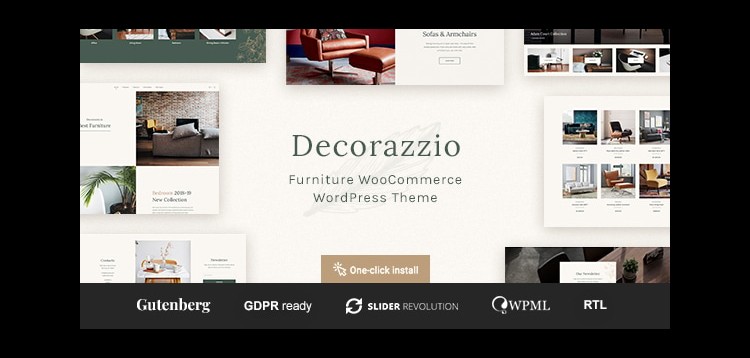Item cover for download Decorazzio - Interior Design and Furniture Store WordPress Theme