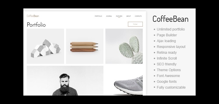 Item cover for download CoffeeBean - Portfolio and Blogging WordPress Theme