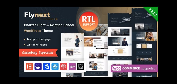 Item cover for download Flynext - Multipurpose Aviation WordPress Theme + RTL