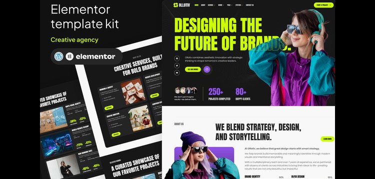 Item cover for download Ollotiv - Creative Agency Elementor Template Kit