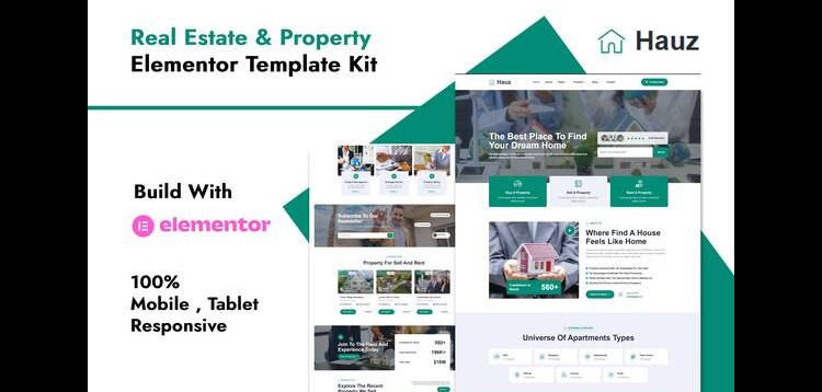Item cover for download Hauz - Real Estate & Property Elementor Pro Template Kit