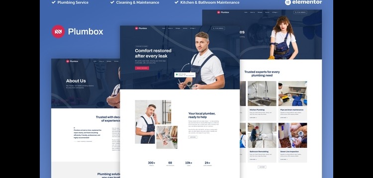 Item cover for download Plumbox - Plumber & Repair Service Elementor Template Kit