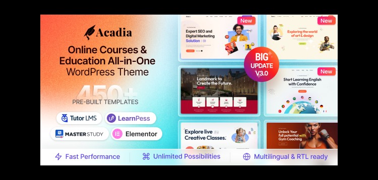 Item cover for download Education WordPress Theme - Acadia