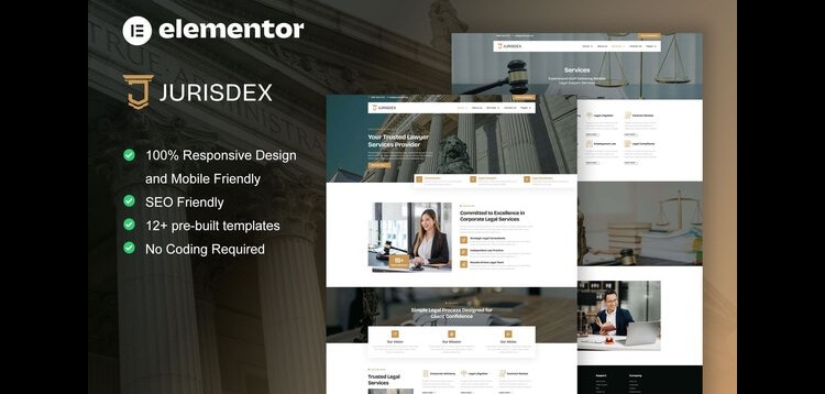 Item cover for download Jurisdex - Attorney & Law Firm Elementor Pro Template Kit