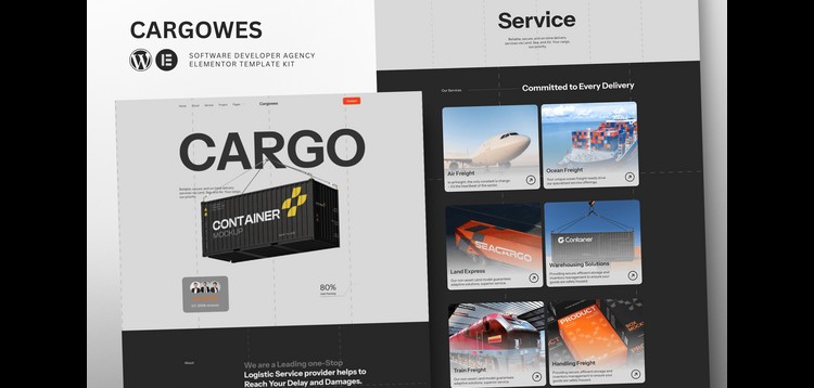 Item cover for download Cargowes - Logistic & Cargo Transportation Elementor Template Kit
