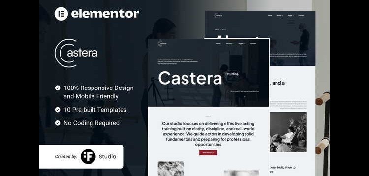 Item cover for download Castera - Artist Casting & Talent Management Elementor Kit