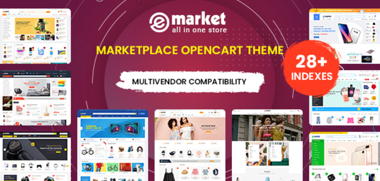 Item cover for download EMarket - Multi-purpose MarketPlace OpenCart 3 Theme