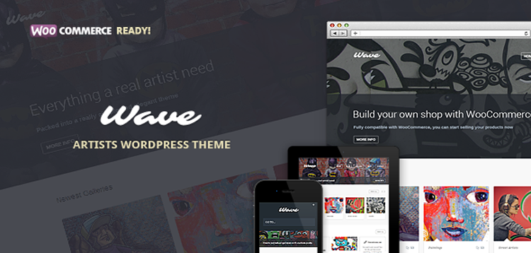 Item cover for download Wave - WordPress Theme for Artists