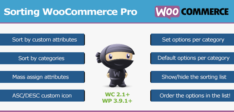 Item cover for download Sorting WooCommerce Pro