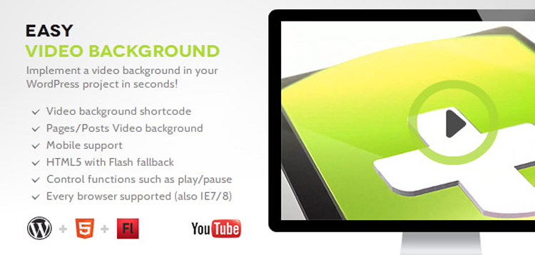 Item cover for download Easy Video Background WP (Update 13 December 15)