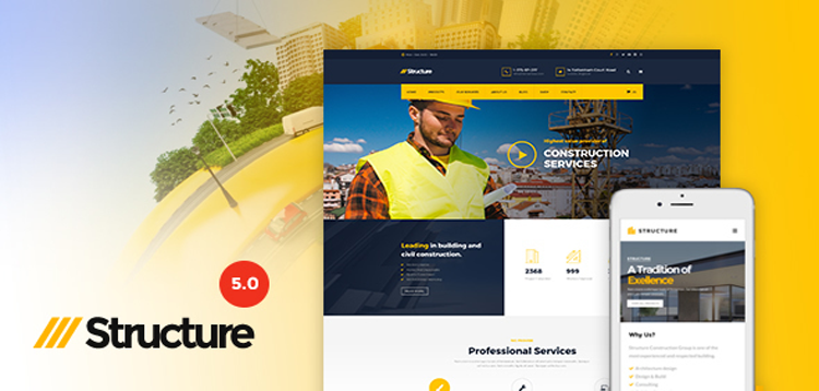 Item cover for download Structure - Construction WordPress Theme