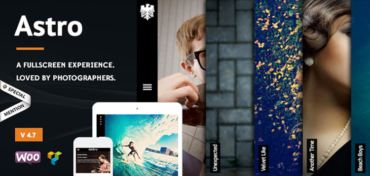 Item cover for download Astro - Photography WordPress Theme