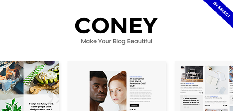 Item cover for download Coney - A Trendy Theme for Blogs and Magazines