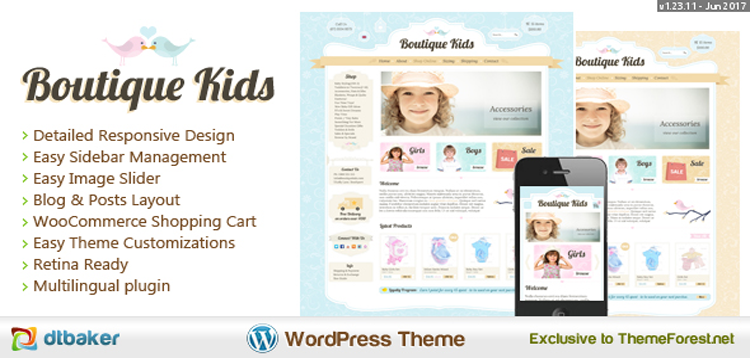 Item cover for download Boutique Kids Creative WordPress Theme
