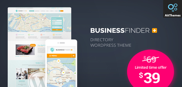 Item cover for download Business Finder: Directory Listing WordPress Theme