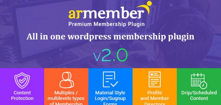 Item cover for download ARMember - Complete WordPress Membership System