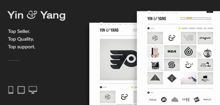 Item cover for download Yin & Yang: Modern, Responsive, Clean & Creative WordPress Portfolio Theme, powered by AJAX