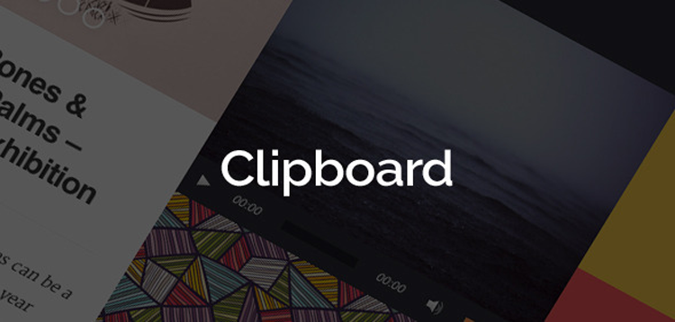 Item cover for download Clipboard - Pinterest Inspired WordPress Theme